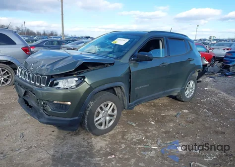 2018 Jeep Compass Sport 4X4 z USA, uszkodzony, nr VIN 3C4NJDAB7JT177689